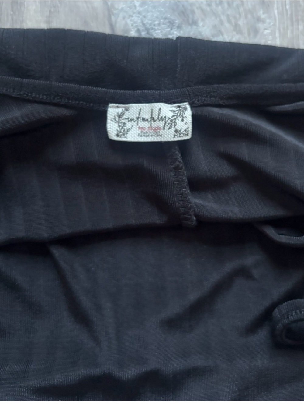 Intimately Free People Black Ribbed Cami Maxi Dress Size M - Picture 2 of 2